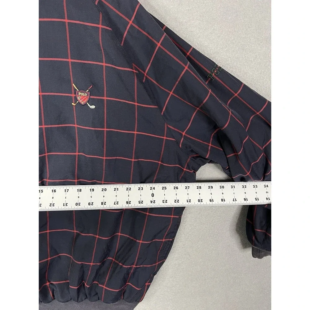 Polo Ralph Lauren Club‎ Logo Crewneck Navy Windowpane Large